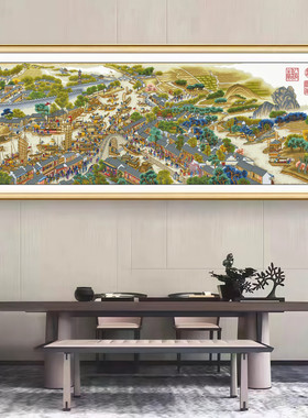 【针情针艺定制】姑苏繁华图典藏版十字绣名画新款客厅大气74色