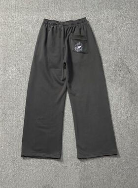 BROKEN PLANET简约徽标发泡字母印花美潮高街纯棉男直筒休闲卫裤