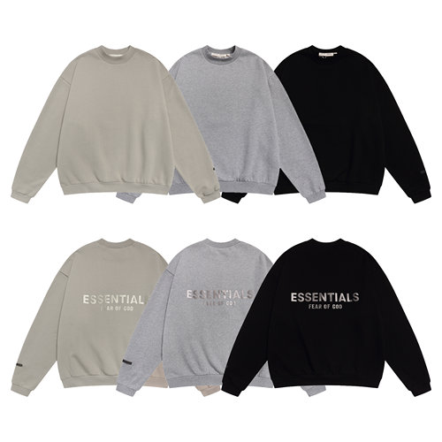 FEAR OF GOD美潮后幅字母复线FOG ESSENTIALS高街INS纯棉加绒卫衣