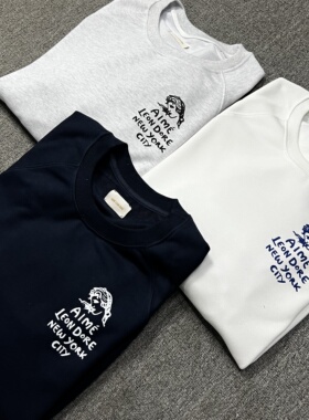 AIME LEON DORE美式涂鸦字母印花INS款潮牌高街纯棉圆领毛圈卫衣