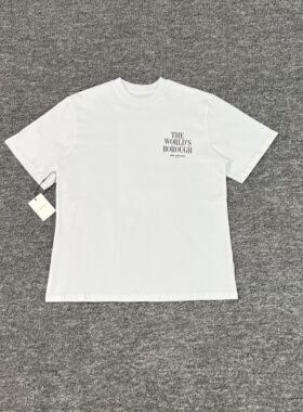 Aime Leon Dore美式报纸印花纯棉短袖INS明星同款潮牌宽松上衣T恤