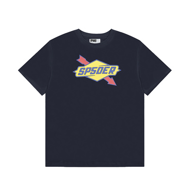 Sp5der美式徽标字母印花YoungThug潮牌嘻哈高街宽松纯棉短袖T恤衫