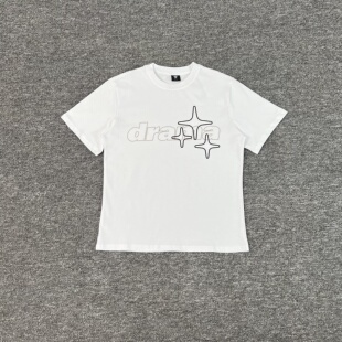 美式Drama Call潮牌INS明星同款星星印花纯棉T恤高街宽松圆领短袖