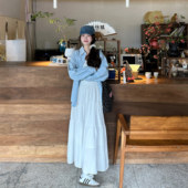 白色半身裙女高腰显瘦a字长裙子法式 2024夏季 新款 气质小个子伞裙