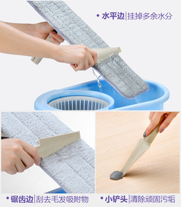 世居免手洗平板拖布干湿两用粘贴式尘推拖把专用可替换抹布头