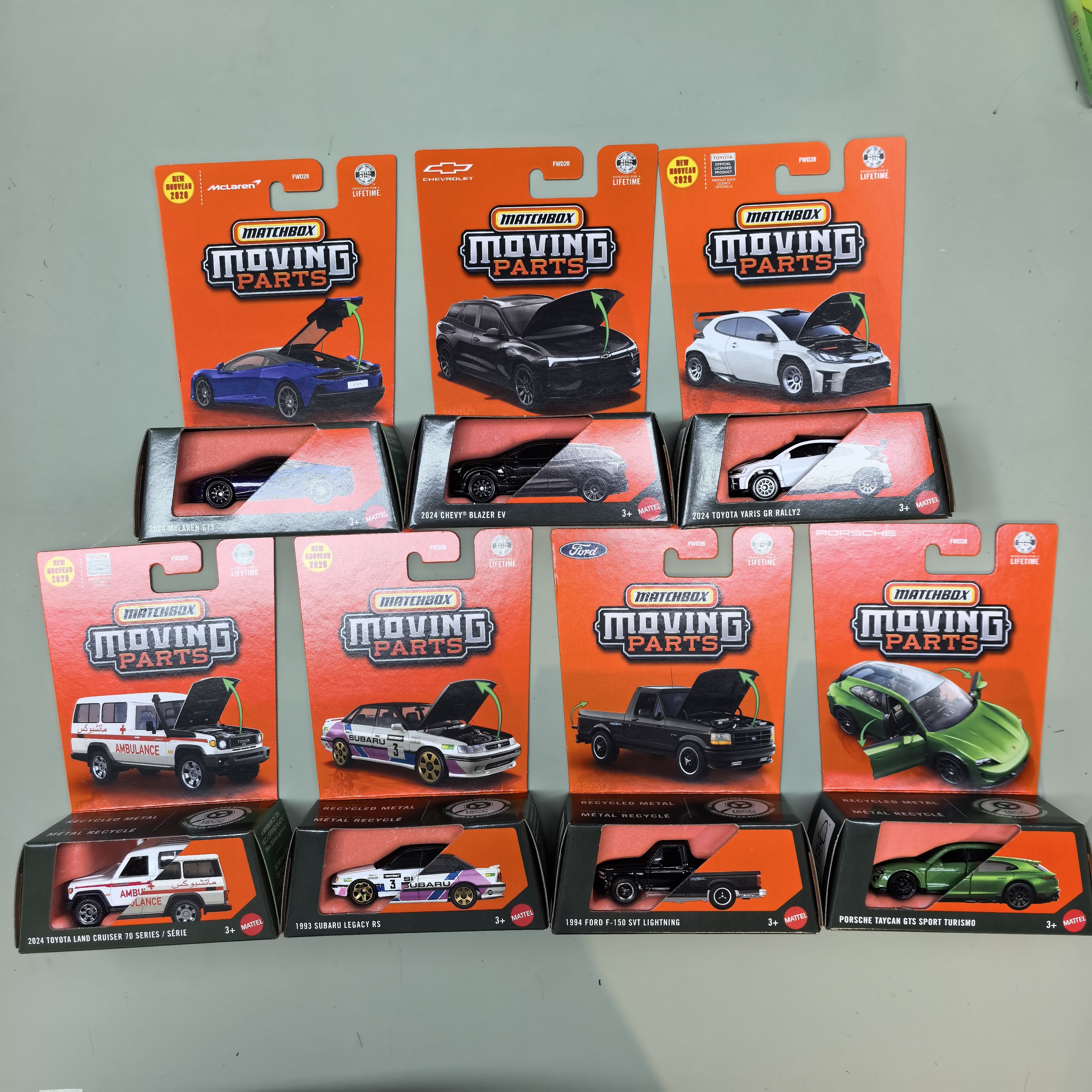 火柴盒Matchbox开门车系列合金车模玩具汽车模型fwd28惯性1/64