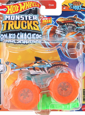 风火轮合金车模大脚车越野车芭比房车虎鲨hotwheels男孩礼物惯性