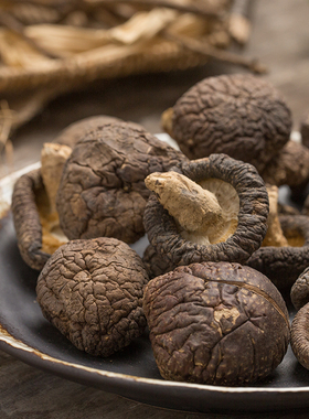 赵海伶|海伶山珍青川特产段木大香菇250g 椴木四川干冬菇干货肉厚