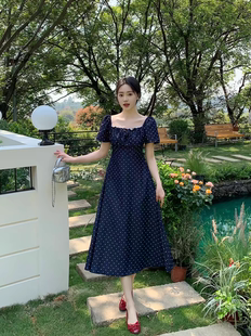 甜美小清新遮肉修身 2025年夏季 气质款 新款 显瘦连衣裙 法式