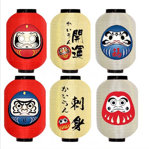 日式防水不倒翁招财猫庭院灯笼