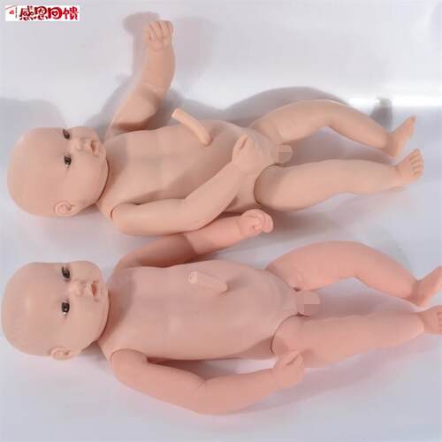 初生婴儿附脐带L模型 婴儿附脐带模型 婴儿模型 小儿照料模