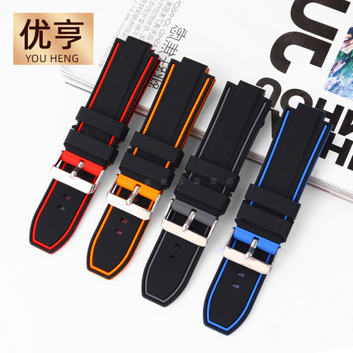 适配卡西欧钢铁之心5657 GST-B400 5608 GST-B200 改Z装硅胶表带
