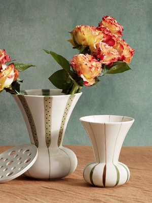 北欧大口桌面客厅摆件陶瓷花瓶