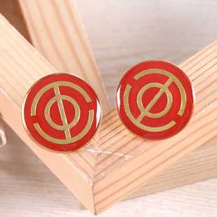 现货全国总工会会徽徽章胸针2.5cm强力磁铁扣别针蝴蝶扣工会胸章