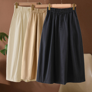 2026春季 胖MM立体剪裁显瘦花苞裙不易皱好打理气质半身裙 宽松大码