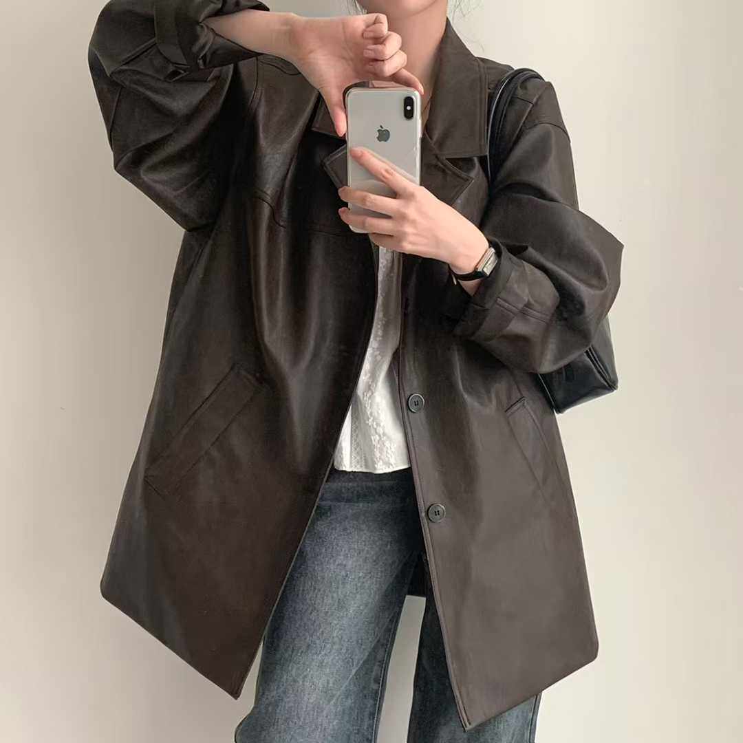 韩风chic2026秋季时尚宽松英伦风小西服高级感炸街西装外套开衫女