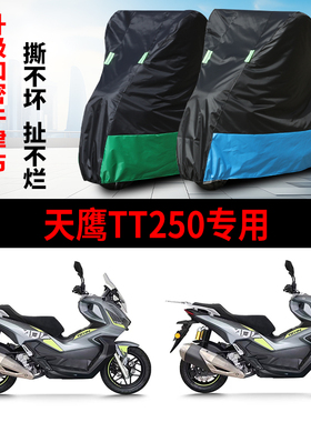 适用天鹰TT250踏板摩托车防雨水防晒防霜雪防风牛津布车衣车罩套