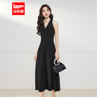IEF 性感小女人气质露背设计吊带长裙 爱依服连衣裙2025夏季 新款