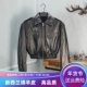 夹克短款 2025春季 复古长袖 机车皮外套绵羊皮夹克上衣女