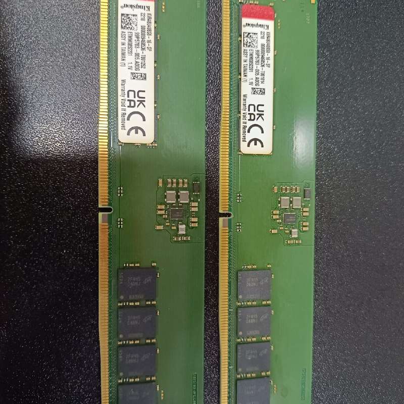 议价金士顿DDR5内存 16G 4800频率内存 拆机2条 原装（维修）图片