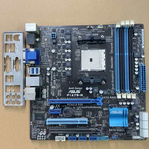 议价Asus/华硕F1A75-M全固电容主板FM1接口DDR3代（维修）