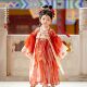 2026汉服女童新款 秋 春秋儿童古风公主裙女孩国风超仙裙子唐装