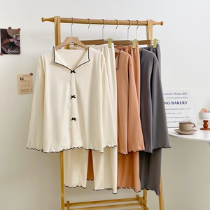 加绒秋冬女款德绒可外穿睡衣秋冬季长袖蓄热高级感家居服宽松套装