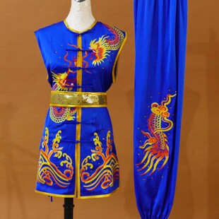 迎春长拳南拳服男武术表演比赛服青少年体考彩服剑术套路练功服