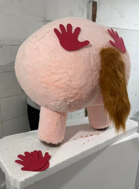 马年大型充气拍马屁气模网红小红书爆款商场打卡点美陈毛绒装饰