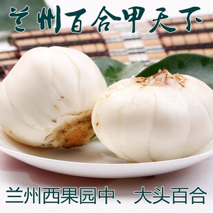 兰州七里河西果园甜百合六年生食用新鲜土百合真空包装6-7头/斤
