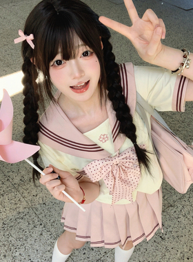 【樱花之恋】原创jk制服水手服正版日系学院风甜美女学生制服套装