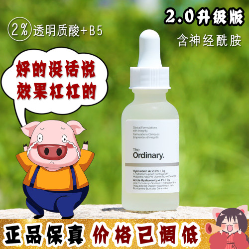 大怪飞/新版 The ordinary 2%透明质酸+b5精华30ml 补水保湿修护