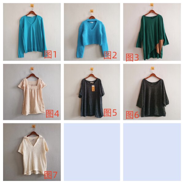 外贸新款春夏女装韩版休闲多款套头宽松针织衫 女生百搭针织衫A91