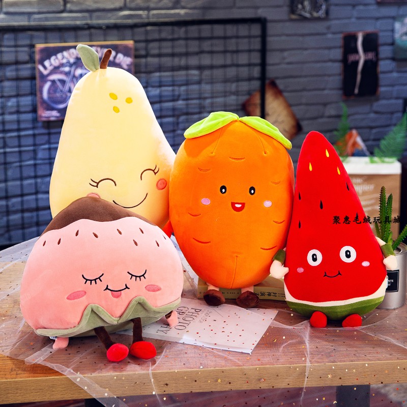 草莓可爱西瓜卡通水果毛绒玩具