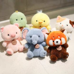 可爱桌伴娃娃小摆件毛绒玩具陪伴玩偶卡皮巴拉公仔熊猫生日礼物女