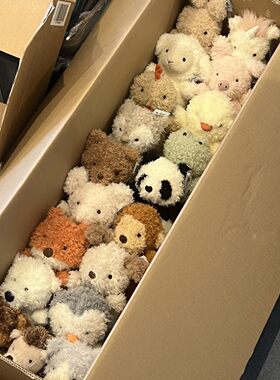 Little卷毛小动物系列卡通动物玩偶毛绒玩具儿童安抚娃娃礼物玩偶
