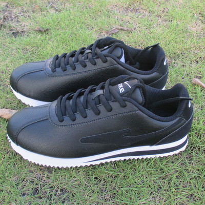 鸿星尔克皮面正品秋季新款阿甘鞋