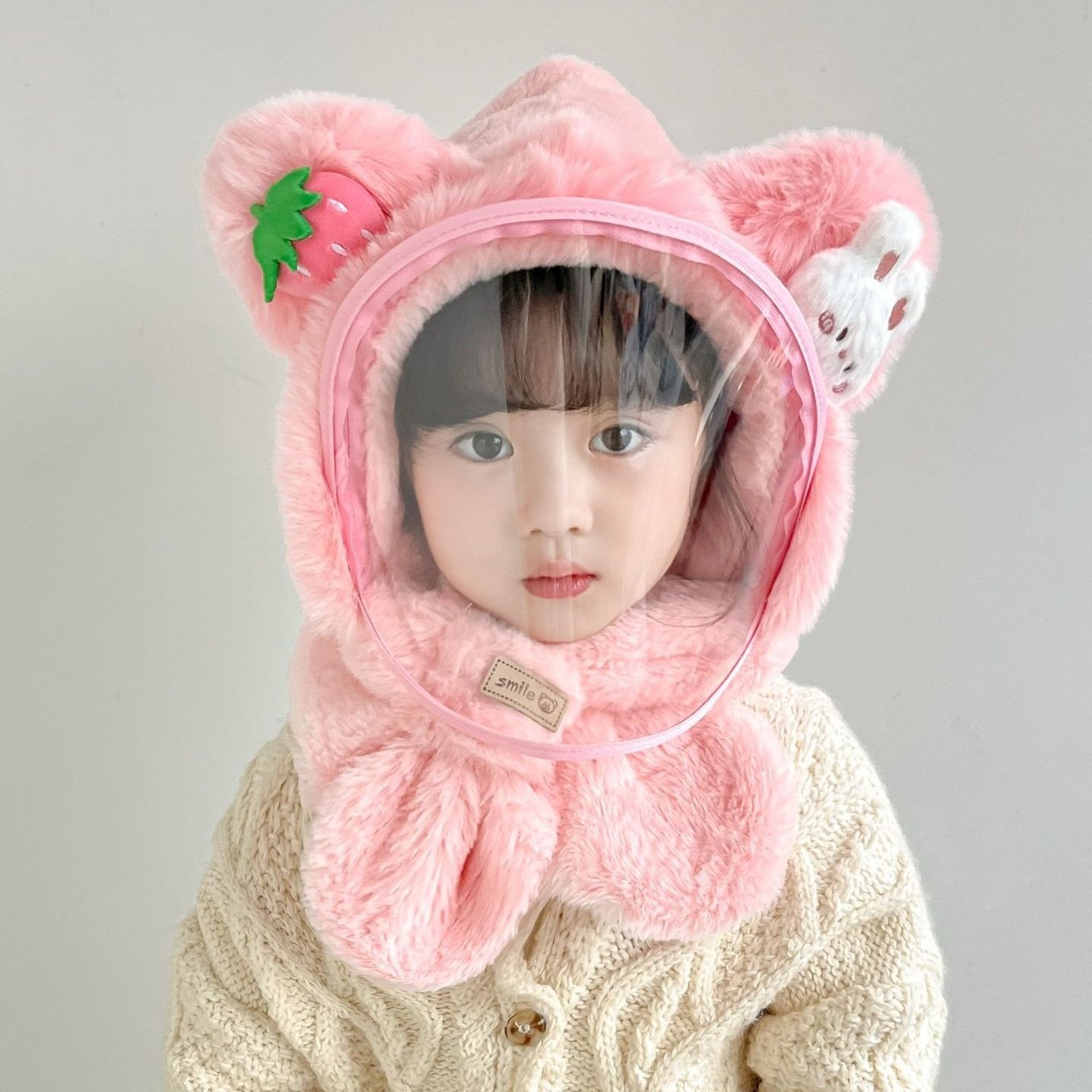 1-8岁儿童冬季男女童防风面罩护耳套头帽宝宝户外保暖一体帽加厚,童装/婴儿装/亲子装,帽子,淘宝优惠券,粉丝福利购,淘宝优惠卷