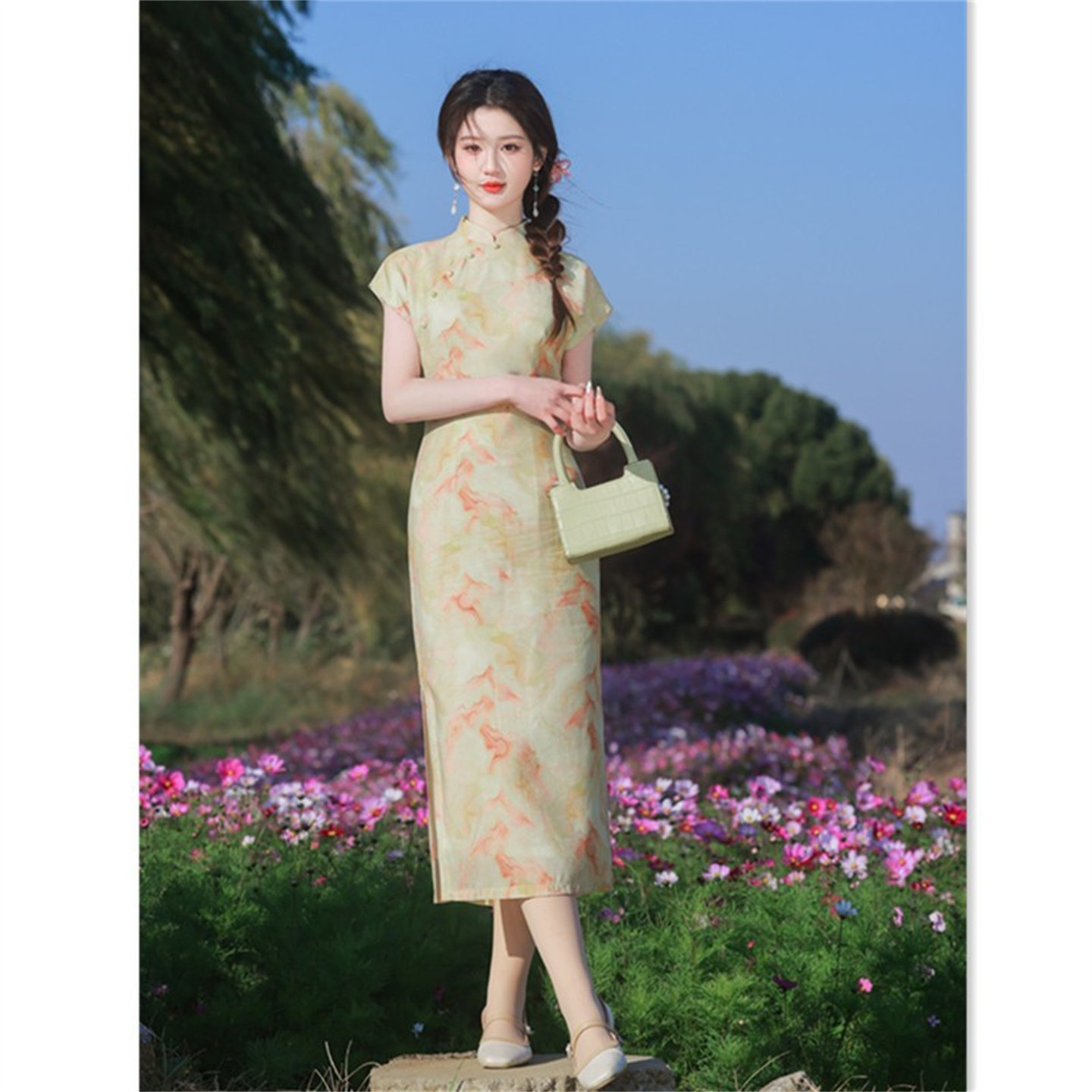 新中式国风温婉年轻款改良旗袍连衣裙女夏季显瘦长裙日常2025新款