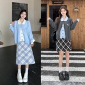 宽松显瘦产后喂奶上衣套装 秋冬假两件刺绣辣妈款 外出哺乳毛衣开衫