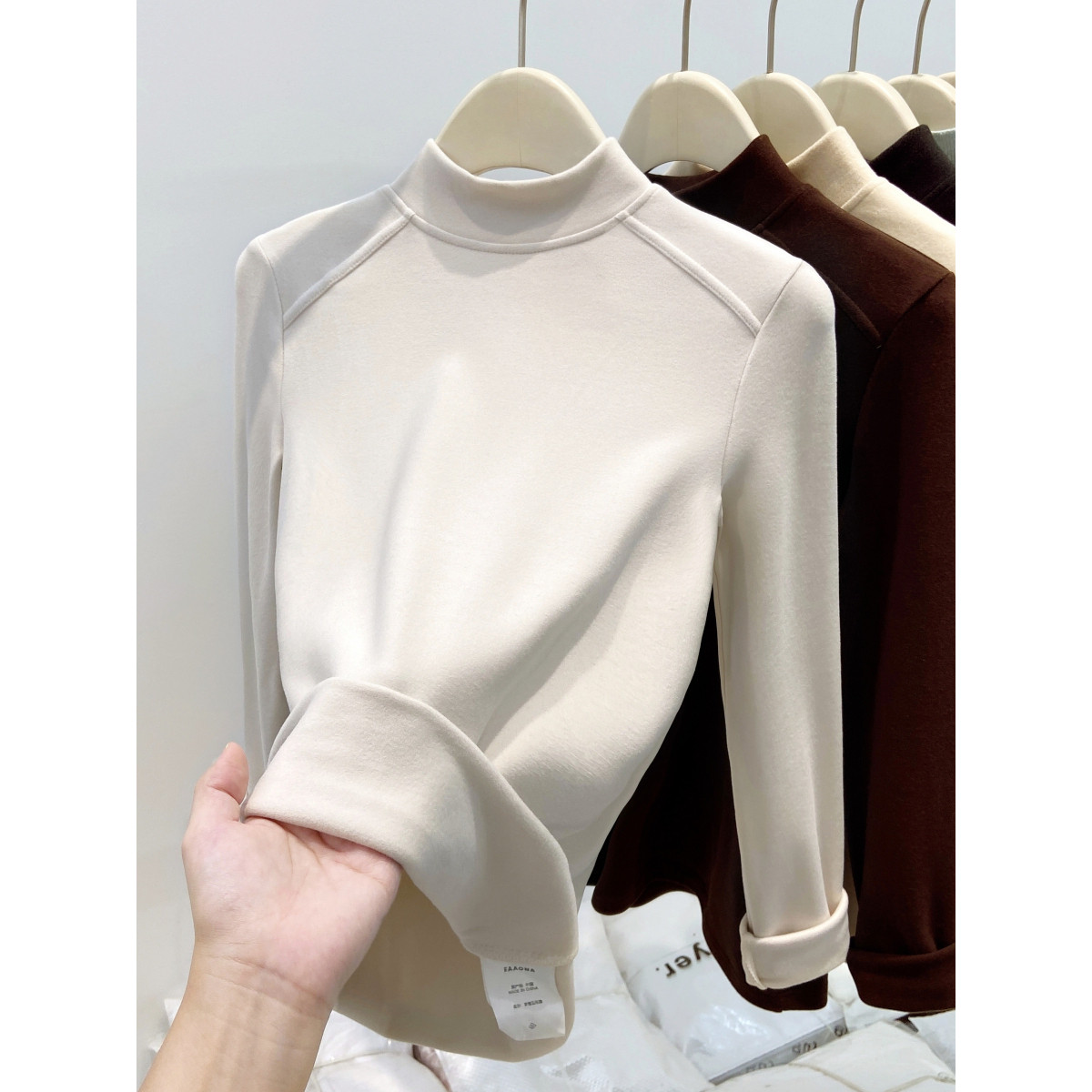 半高领双面德绒辣妈外穿哺乳打底衫秋冬立领修身保暖产后喂奶上衣,孕妇装/孕产妇用品/营养,家居服上装,淘宝优惠券,粉丝福利购,淘宝优惠卷