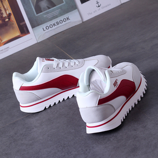 欧洲站复古新款阿甘鞋男超纤轻便跑步鞋情侣原创厚底增高休闲鞋女