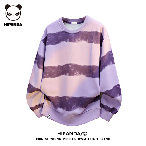 HiPanda早秋日系温柔条纹卫衣女