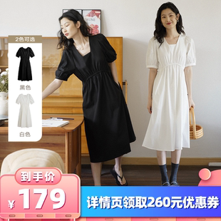 【所有女生的衣橱直播间】POPCHRIO欧可芮方领连衣裙