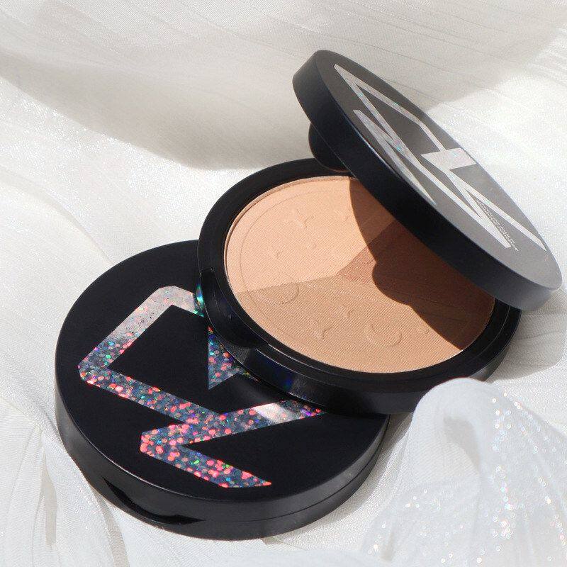 正品修容哑光阴影亮粉组合脸定妆三色盘V立体眼影粉饼高光CVZ显瘦