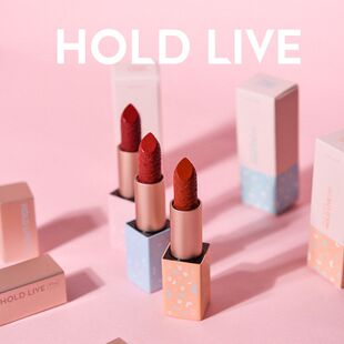 正品唇膏光雾HOLD雕花致爱款 口红E粉嫩LIV雅哑泫柔雾焦糖面少女