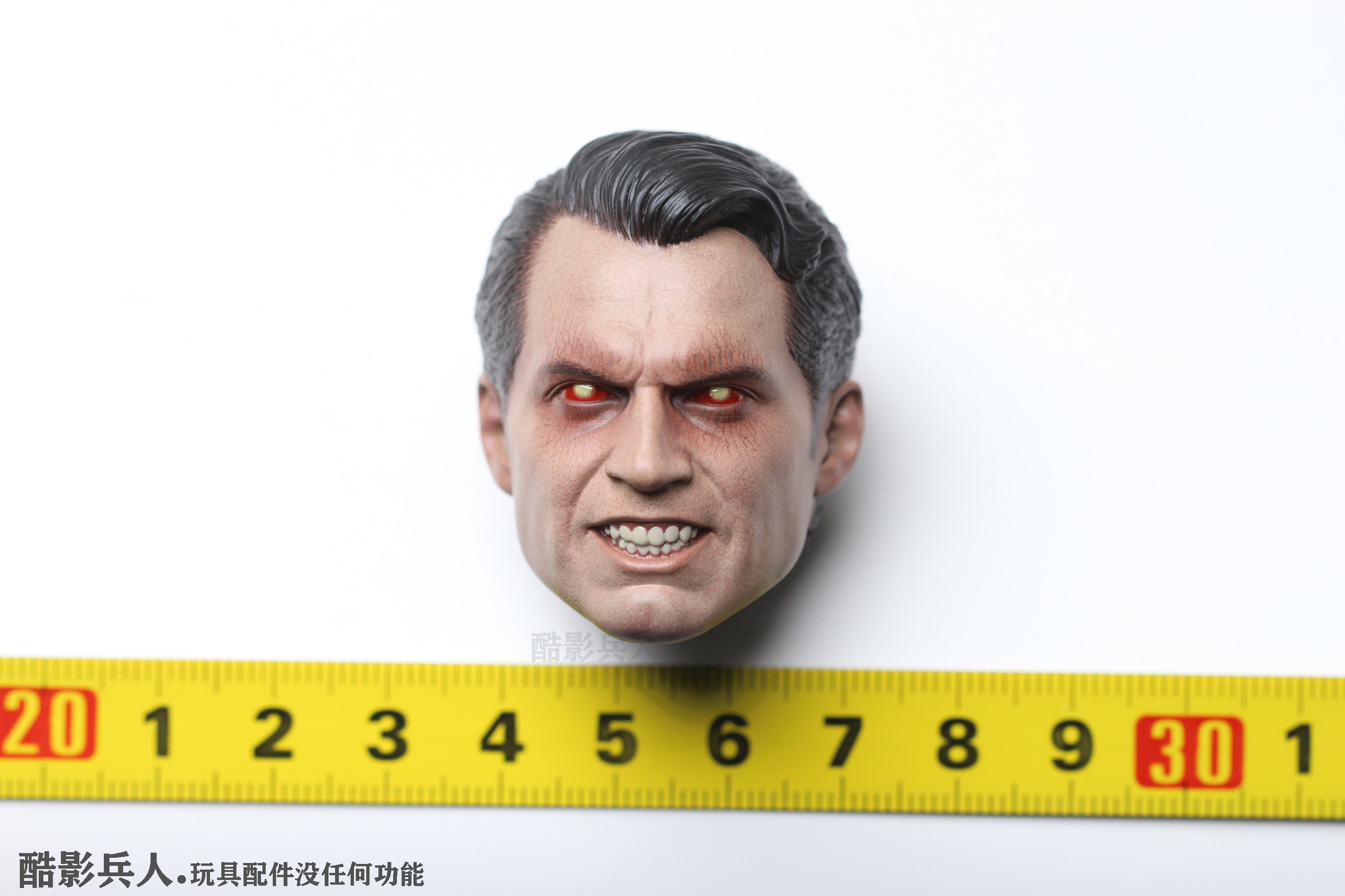 ht hottoys 1/6 mms465 正义联盟 superman 超人3.0 镭射眼 头雕