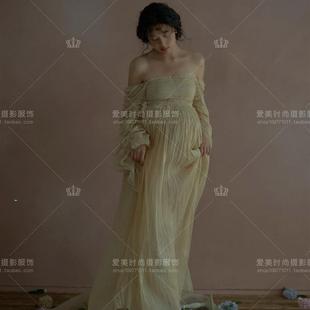 甜美可愛小清新孕媽照衣服夫妻在家拍 影樓24情侶主題孕婦拍照新款