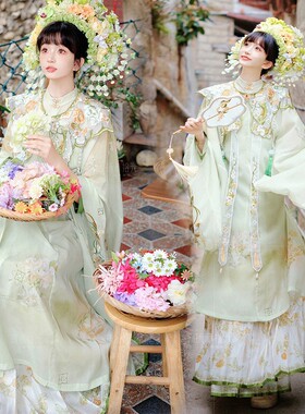 泉州浔埔女簪花写真主题服装个性复古民族风外景旅拍艺术照演出服