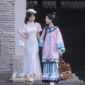 影楼新款 留洋大小姐闺蜜超仙连衣裙个人艺术照主题服 清汉女和法式
